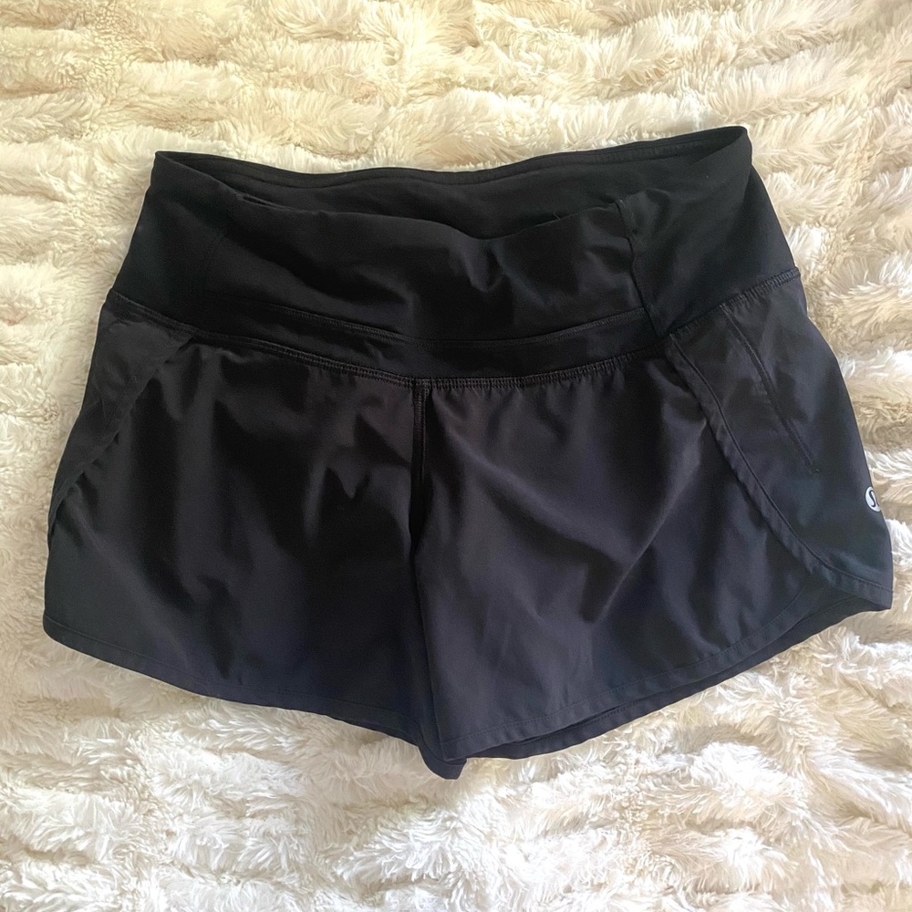 Lululemon Black Speed Up Shorts *LONG*